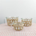 Premium Glass Cup Island Rasfecaping Mess Cups